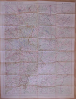 Carte De BELGIQUE Nr 10 MALMEDY Institut Cartographique Militaire Impression Litho 1933 Eupen Saint-vith Aken Prüm - Topographische Kaarten