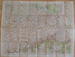 Carte De BELGIQUE Nr 6 LIEGE Institut Cartographique Militaire Impression Litho 1933 Maastricht Hasselt Tongeren Tienen - Carte Topografiche