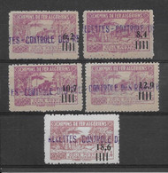 Algérie Colis Postaux N°147/151 (réf. Dallay) - Variété Sans Surcharge CR - Neuf ** Sans Charnière - TB - Postpaketten