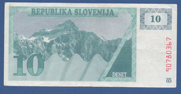 SLOVENIA - P. 4 – 10 Tolarjev 1990 Circulated Serie BI90780367 - Slovénie