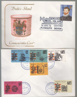GB Drakes Island Set 6 On FDC - Local Issues