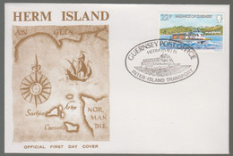 Guernsey Inter Island Transport - Herm Cachet, 20.AU.81 - Local Issues