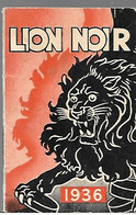 Pt-Calendrier-1936 -12 Pages-LION NOIR CIRAGE-Ft 8x5 Cm-Etat TB-RARE - Petit Format : 1921-40