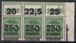 INFLA DR 293 OPD K I W OR 1'11'1, Postfrisch **, 3erEinheit, Platte 1c, Stettin 1923 - Infla