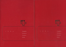 Suisse - 2 Livrets Timbres Année 1986 (27 Timbres Neufs ** Et 27 Timbres Obliteres) - Other & Unclassified