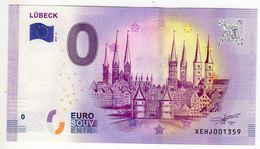 2017-2 BILLET TOURISTIQUE ALLEMAGNE 0 EURO N°XEHJ004643 LUBECK - Private Proofs / Unofficial