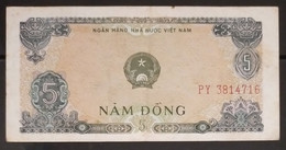 Viet Nam Vietnam 5 Dong VF Banknote Note 1976 - Pick # 81 / 02 Photos - Vietnam