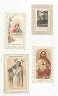 Image Religieuse, Pieuse , Dont 2 : Chocolat Guérin-Boutron, Dentelée, 2 Scans, LOT DE 4 IMAGES RELIGIEUSES - Imágenes Religiosas