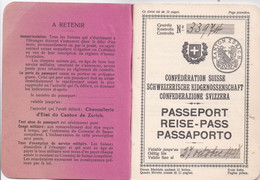 Passeport / Reisepass SCHWEIZ / SUISSE / SWITZERLAND   1926 - Historical Documents