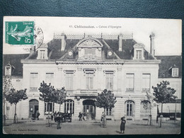 28 ,chateaudun ,la Place Et La Caisse D'épargne En 1908 - Chateaudun