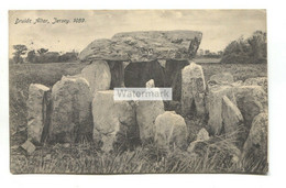 Jersey - Druids' Altar, Ancient Stones - 1913 Used Channel Islands Postcard - Jersey