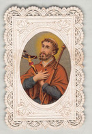 03080 "SANTINO - AL VERSO - RICORDO DI CUTORE PIETRO PATERNO' N. 1888/9" SANTINO CROMO-BORDO MERLETTATO - Altri & Non Classificati