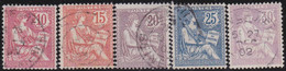 France   .  Y&T   .    124/128     .       O    .    Oblitéré - Used Stamps
