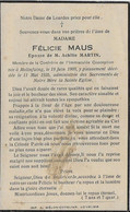 MOLINFAING ..-- Mme Félicie MAUS , épouse De Mr Achille MARTIN , Née En 1909 , Décédée En 1935 . - Neufchâteau