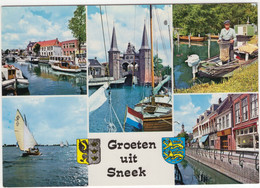 Groeten Uit Sneek - O.a. Paling Visser - (Friesland, Nederland/Holland) - Nr. L 376 - Sneek