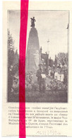 Orig. Knipsel Coupure Tijdschrift Magazine - Ganshoren - Monument - 1920 - Unclassified