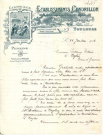 FACTURE.31.TOULOUSE.PRODUITS POUR TOUS NETTOYAGESSOINS D'HYGIENE & PROPRETE.Ets.CENDRILLON 2 RUE CHARLES GOUNOD. - Perfumería & Droguería