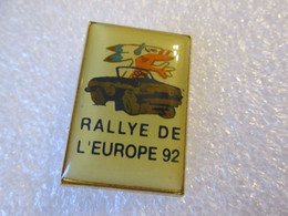 PIN'S    RALLYE DE L EUROPE  92 - Rallye