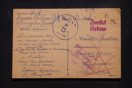FRANCE - Carte FM De Bourg La Reine Pour Un Prisonnier à Haguenau Et Retour En 1940 Avec Cachet Du Stalag VA  - L 107642 - WW II