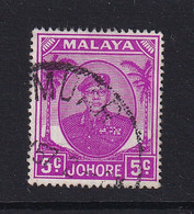 Malaya - Johore: 1949/55   Sultan Ibrahim    SG136a    5c      Used - Johore