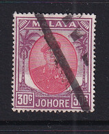 Malaya - Johore: 1949/55   Sultan Ibrahim    SG142a    30c    Used - Johore