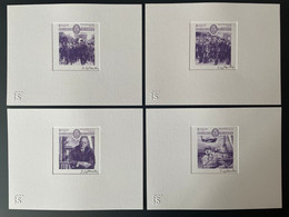 Solomon Islands 2017 Epreuve D'Artiste Artist Proof Mi. 4069 - 4072 Général Charles De Gaulle France Purple Violet - De Gaulle (Generaal)