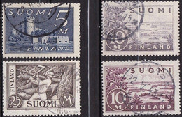 FI040 – FINLANDE – FINLAND – 1930 – LARGE CURRENT TYPE – SC 177/9 - 205 USED - Used Stamps