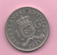 ANTILLAS HOLANDESAS - 1 GULDEN 1971 - Nederlandse Antillen