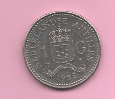 ANTILLAS HOLANDESAS - 1 GULDEN 1982 - Antille Olandesi