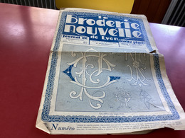 La Broderie Nouvelles De Lyon Journal De Dessin Piqué EN L ÉTAT - Patrons