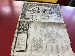 Le Journal Des Brodeuse Journal Professionnel De Broderie Lyon 1928 En L’état - Patrones