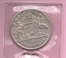 AUSTRALIA - 1 FLORIN 1944 PLATA - Autres & Non Classés