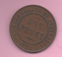 AUSTRALIA - 20 CENTS 20111 PENNY 1922 - Other & Unclassified