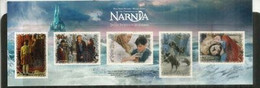 NOUVELLE-ZÉLANDE: "Le Monde De Narnia" The Lion,The Witch,The Wardrobe. 5 Val. Autoadhésives Sur B-F Neuf ** - Nuovi