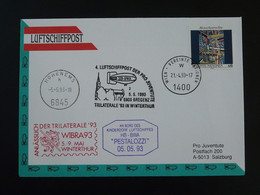 Lettre Cover Vol Montgolfière Balloon Flight Ballonpost SOS Kinderdorf ONU UNO WIBRA 1993 Ref 100146 - Brieven En Documenten