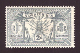 Nouvelles-Hébrides  1911 -  Armes Et Totems / Édition Anglaise 2P  - MLH - - Neufs