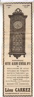 Delcampe - RARE PUB SUR PAPIER - 1907 - D'HORLOGERIE -  LEON CARREZ - CHAMPAGNOLE - JURA -  VINTAGE - Clocks