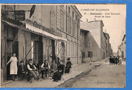 07 - Ardèche  -  Andance - Cafe National - Route De Lyon  (N6139) - Altri & Non Classificati