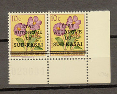 Zuid-Kasai Ocb Nr :  1 - V ** MNH  (zie  Scan)  Sans Point Sur Le I - Süd-Kasai