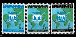 Togo 1999 - Mi. 2979I - 2980I SOS Village D'enfants Kinderdorf Children UNICEF 3 Val. RARE - Togo (1960-...)