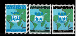 Togo 2001 - Mi. 2979II - 2980II SOS Village D'enfants Kinderdorf Children UNICEF 3 Val. RARE - UNICEF