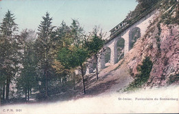 St Imier BE, Funiculaire Du Sonnenberg, Chemin De Fer Et Train (961) - Saint-Imier 
