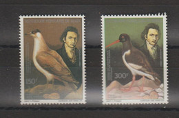 Bénin 1985 Oiseaux Audubon 629-30 2 Val ** MNH - Benin - Dahomey (1960-...)
