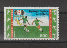Bénin 1986 Football Mexico 86 638 1 Val ** MNH - Benin - Dahomey (1960-...)