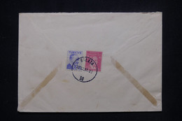 TURQUIE - Enveloppe De Galata Pour L 'Autriche En 1957, Affranchissement Au Verso - L 107703 - Cartas & Documentos