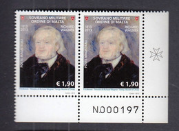 SMOM Sovrano Militare Ordine Di Malta 2013 / 200th Anniversary Of The Birth Of Richard Wagner, 1813-1883 / MNH Stamps - Malte (Ordre De)