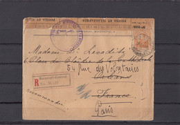 Romania Roumanie Rumanien Envelope Sent From Bucharest To France Institutul Chimie 1915 - Covers & Documents