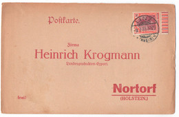 Postkarte,Linz, Am Rhein,gel. 1922, Nach  Nortorf, Holstein, "Heinrich Krogmann, Landesprodukten-Export", - Briefe U. Dokumente