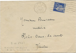 LETTRE AFFRANCHIE N° 368 -PERFORE " S " SENAT- OBLITEREE CAD PARIS SENAT 1939 - Autres & Non Classés