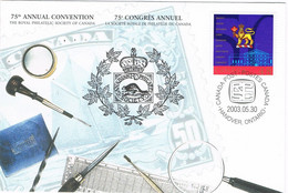 41938. Carta F.D.C. HANOVER (Ontario) Canada 2003. Convention Royal Philatelic Society - 2001-2010